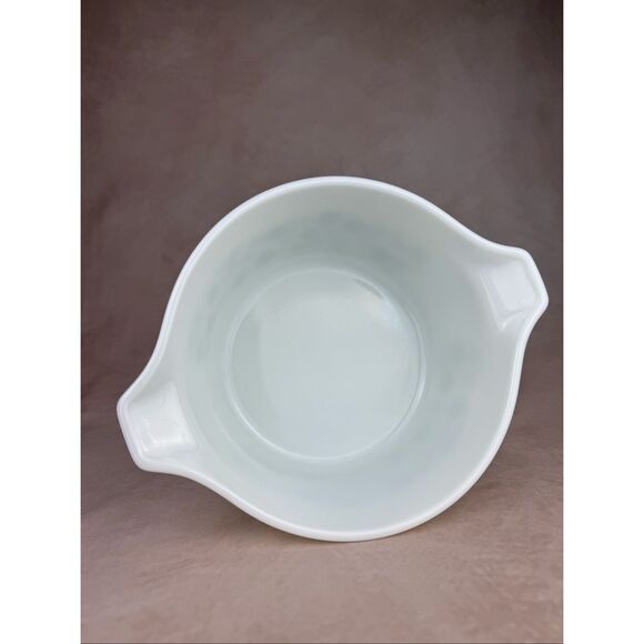 Vintage Pyrex Spring Blossom 474-B Mixing Bowl Green Flowers Pattern - Picture 7 of 8